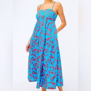 NWT J Crew tie-back maxi dress with pockets